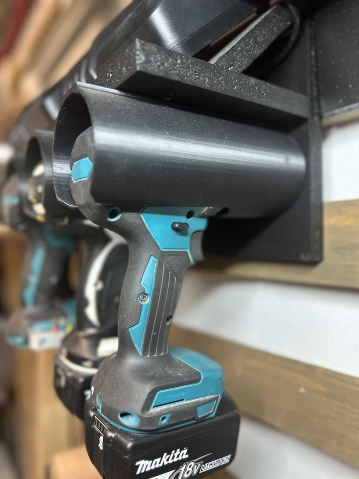 Wall mount for drill/impact compatible with Makita, DeWalt, Bosch, Milwaukee - Image 2 of 4