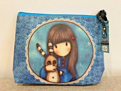 Santoro Eclectic Gorjuss Large Coated Accessory Cosmetic Case, Hush Little Bunny