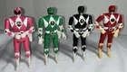 Lot of 4 VTG 1993 Mighty Morphin Power Rangers Flip Head Figures Toy JDF Bandai