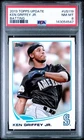 2013 TOPPS UPDATE KEN GRIFFEY JR. BATTING SSP #US119 -- PSA 8 -- MARINERS