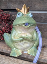 ❤️ Süßer Wasserspeier / Froschkönig Teichfigur Garten  + NEU + ❤️