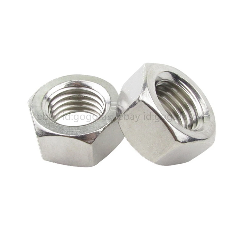 Left Hand Thread 304 Stainless Steel Hexagon Hex Nuts With Fine Thread M8-M33 - Image 4 of 4