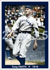 Tony Faeth - 1919 Cleveland Indians - choose a style - colorized print