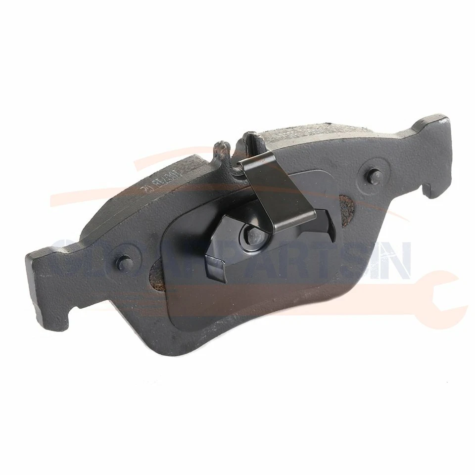 Pastilhas de freio dianteiras e traseiras de cerâmica 8 peças para 1998-2004 Mercedes-Benz SLK230 - Imagem 3 de 4