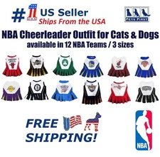 Pets First NBA Cheerleader Dress for Dogs & Cats Dog Costume for XS S M Breed