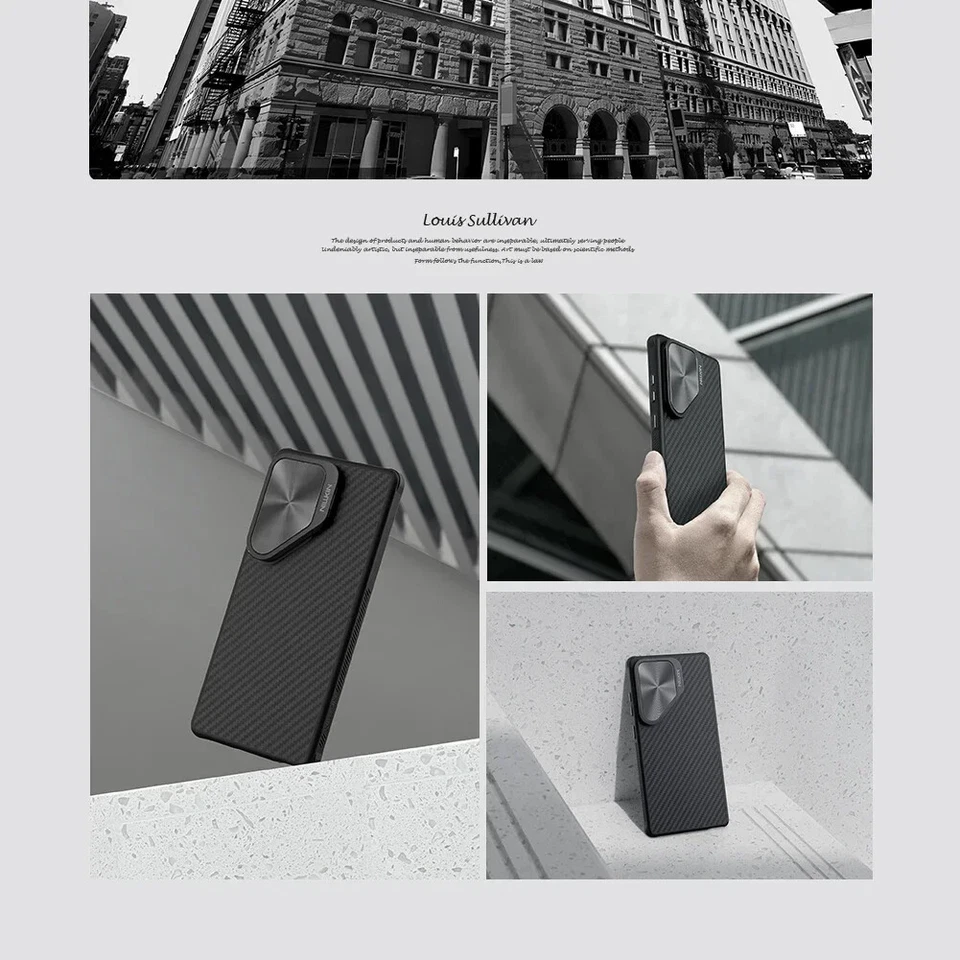 For Samsung Galaxy S25 Ultra Nillkin Aramid Fiber Magsafe Case Lens Holder Cover - Image 4 of 4