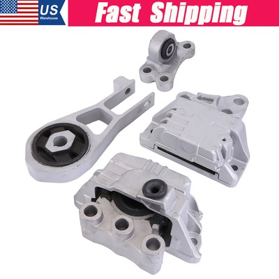 For 2015-2017 Jeep Renegade L4 2.4L 4x Engine Mounts & Transmission Mount Set