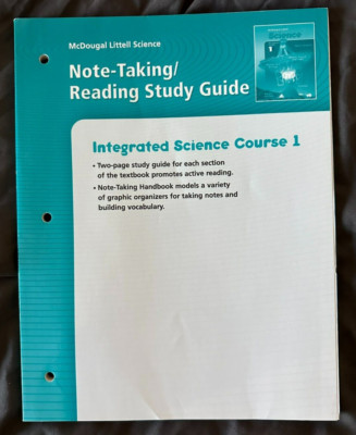 McDougal Littell Integrated SCIENCE Course 1 STUDY GUIDE/NOTE-TAKING test prep 6
