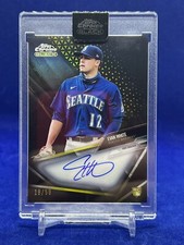 2021 Topps Chrome Black Evan White RC Gold Parallel Autograph 18/50 #CBA-EW