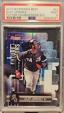 2019 Bowman's Best Eloy Jimenez RC Future Foundations Die Cut #FF-EJ PSA Mint 9