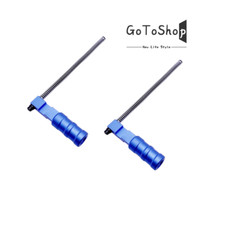 2 PK Ruger 10/22 Oversized Red Extended Bolt Handle Blue