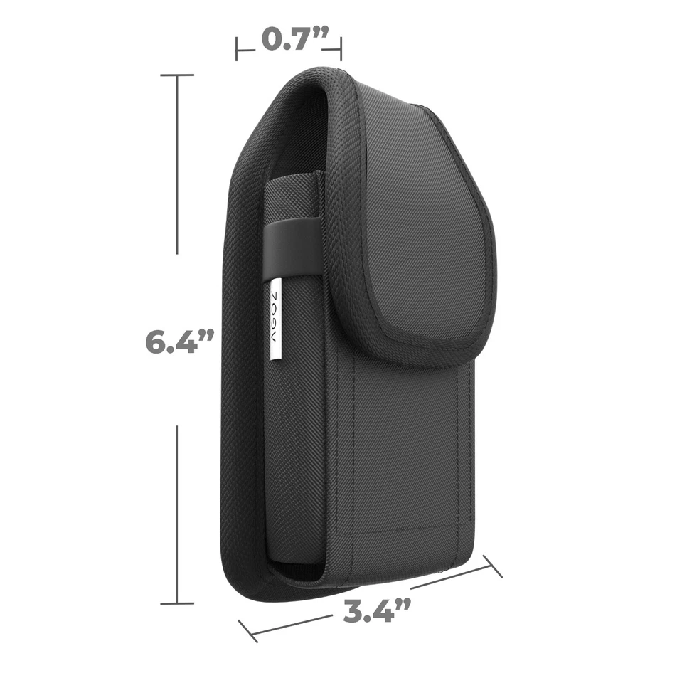 Funda grande para teléfono celular con clip para cinturón funda con bucle tamaño 6,4 x 3,4 x 0,7 pulgadas Foto 2 de 4