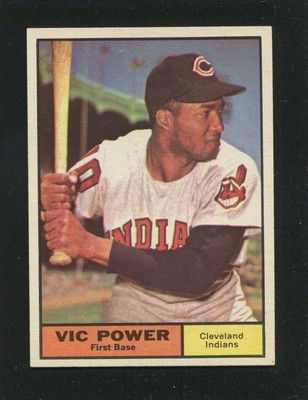 #255 VIC POWER, Indians - 1961 Topps: NM, pack fresh, good gloss 240340