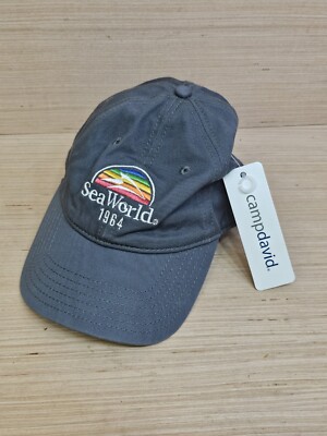 NWT Camp David Souvenir Sea World 1964 Cap Hat Hook Loop Back