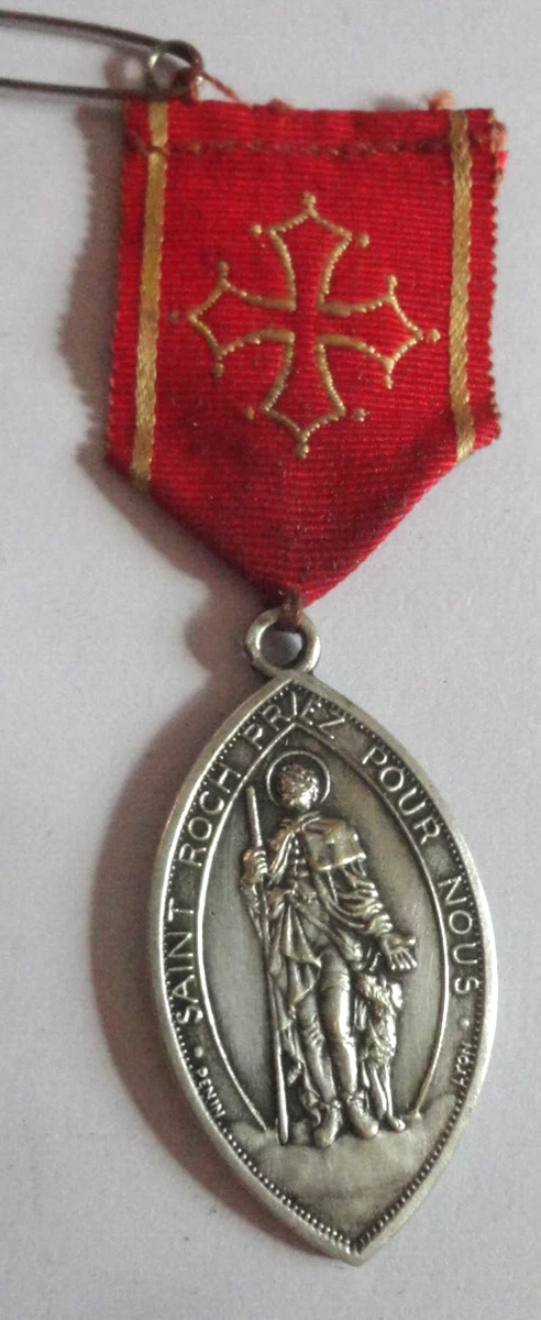 Médaille De Pèlerinage à Lourdes, Diocèse Saint-Omer Arras, Aluminium, Vintage France