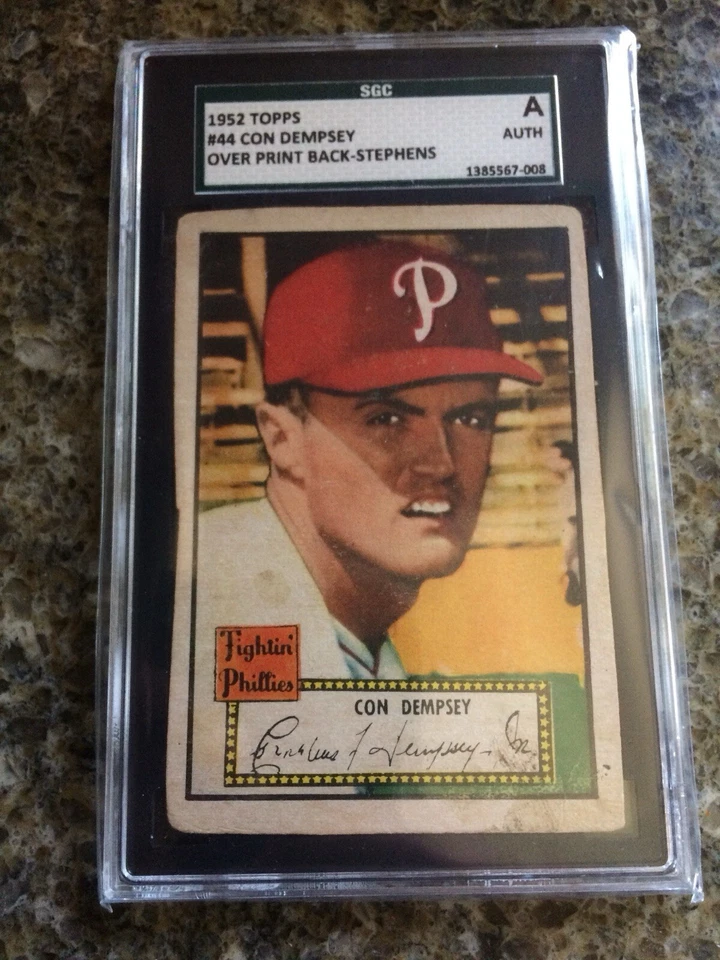 1952 Topps Rare Ghost Image On Back Super Rare! - Image 2 of 2