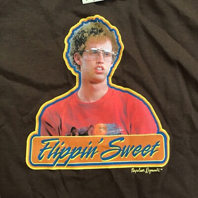 Napoleon Dynamite Flippin Sweet Brown Large T Shirt Size L Vintage