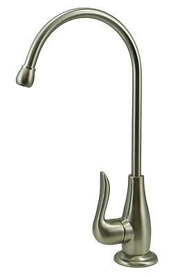Deluxe Brushed Nickel Faucet for RO Systems - Modern Appeal - Express Water Deluxe Brushed Nickel Faucet for RO Systems - Modern Appeal - Express Water