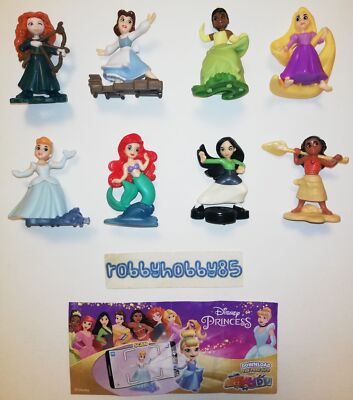KOMPLETTSATZ DISNEY PRINCESS VD340 - VD347 MIT ALLEN BPZ FERRERO Ü-EI 2022/2023
