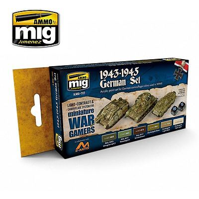 Ammo by Mig Mig7117 Wargame 1943-45 German Acrylic Paint Set