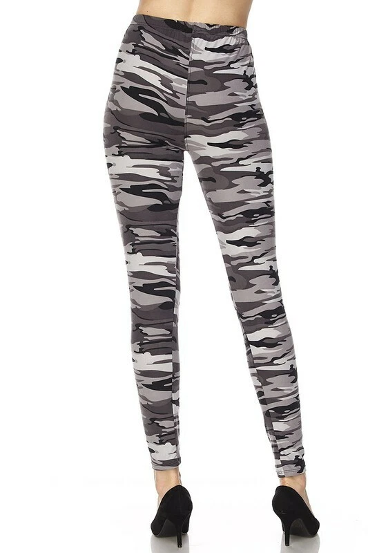 Buttery Soft Monochrome Camouflage Leggings