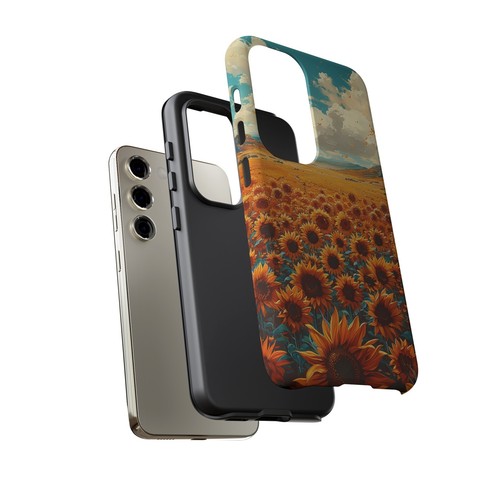 Phone Case for iPhone, Pixel, Galaxy - Sunflower Field Floral Sky Flower Cover - Picture 138 of 191