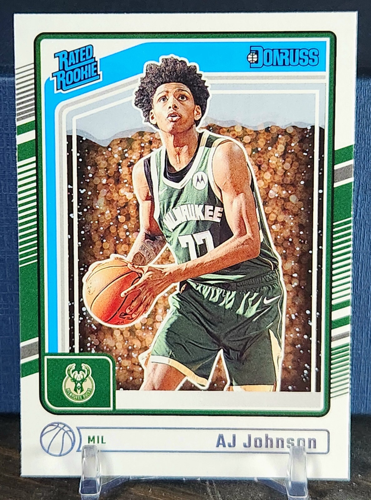 2024-25 Donruss Basketball Rated Rookie #222 AJ Johnson Milwaukee Bucks
