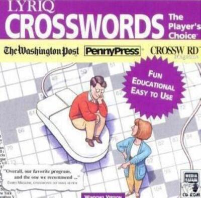 Lyriq Crosswords PC CD play computer timed NY Times classic word tournament game