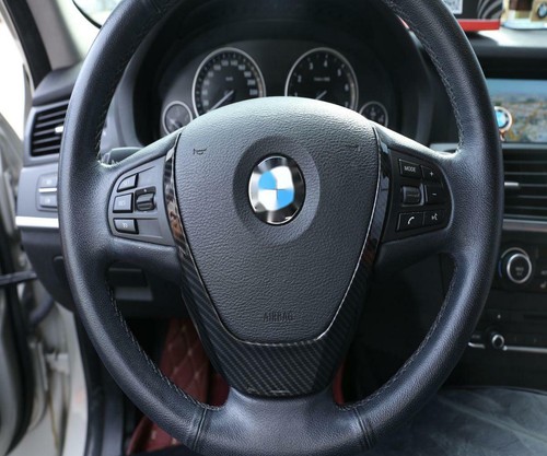 ABS Fiber Modification Steering Wheel Frame Cover Trim For BMW X3 X4 X5 2014-17 - Picture 4 of 10