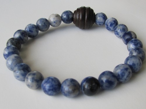 Dehnbares Armband Sodalit Armband hypoallergener Schmuck blau Armband Geschenke F - Bild 2 von 4