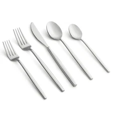 Mirror Forged 18/0 Stainless Steel 20-Piece Kitchen Flatware Set Service for 4