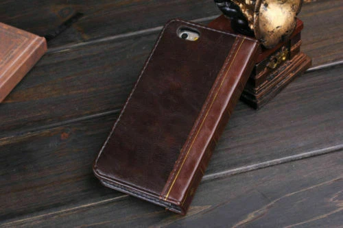 Apple Leather Cell Phone Wallet Cases for Samsung Galaxy S4