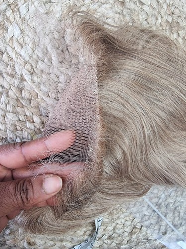 12A 20INCH BRAZILIAN HUMAN HAIR STRAIGHT ASH BLONDE 7X7 WIDE HD LACE CLOSURE 80g - Picture 11 of 11
