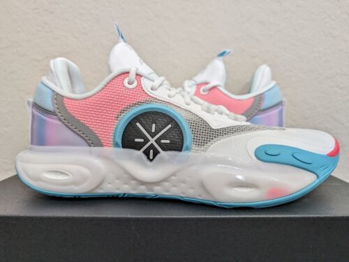 Way of Wade All City 12 Team No Sleep White Blue Boom AC12 (ABAU015-1) size 10.5