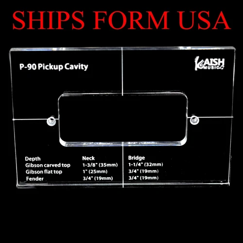 KAISH New Acrylic Pickup Routing Template Pickup Templates for P90 Body Rout