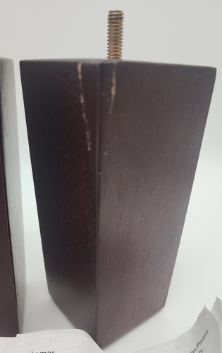 6 Inch Wood Furniture Legs Solid Wooden Square Replacement legs (Set of 4)* Read - Picture 6 of 8