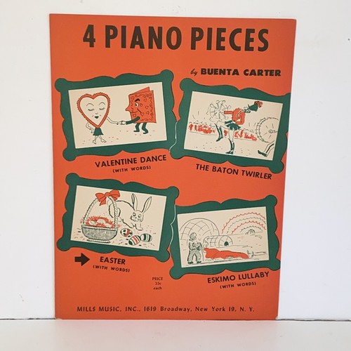 Vintage 1951 Ostern Klavier Noten von Buenta Carter - Bild 14 von 14
