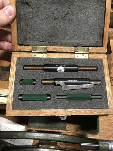 Mitutoyo 0-6” Micrometer Set With Standards Missing 1”-2” Micrometer 103-904 - Picture 2 of 3