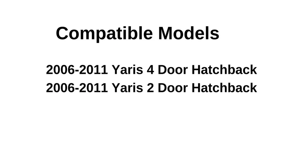 Fits 2006-2011 Toyota Yaris Hatchback Rear Back Window Glass Heated Foto 3 de 4