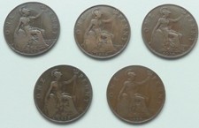 HEATON AND KINGS NORTANPENNIES 1912H , 1918H, 1918KN, 1919H ,1919KN