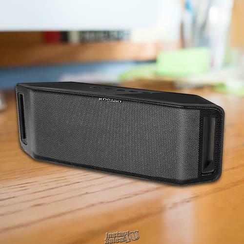 Kocaso-LED Light Show Black Wireless Speaker Portable Compact 