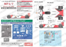 Studio27 1/20 MP4/7 Monaco GP 1992 Conversion set for Tamiya kits