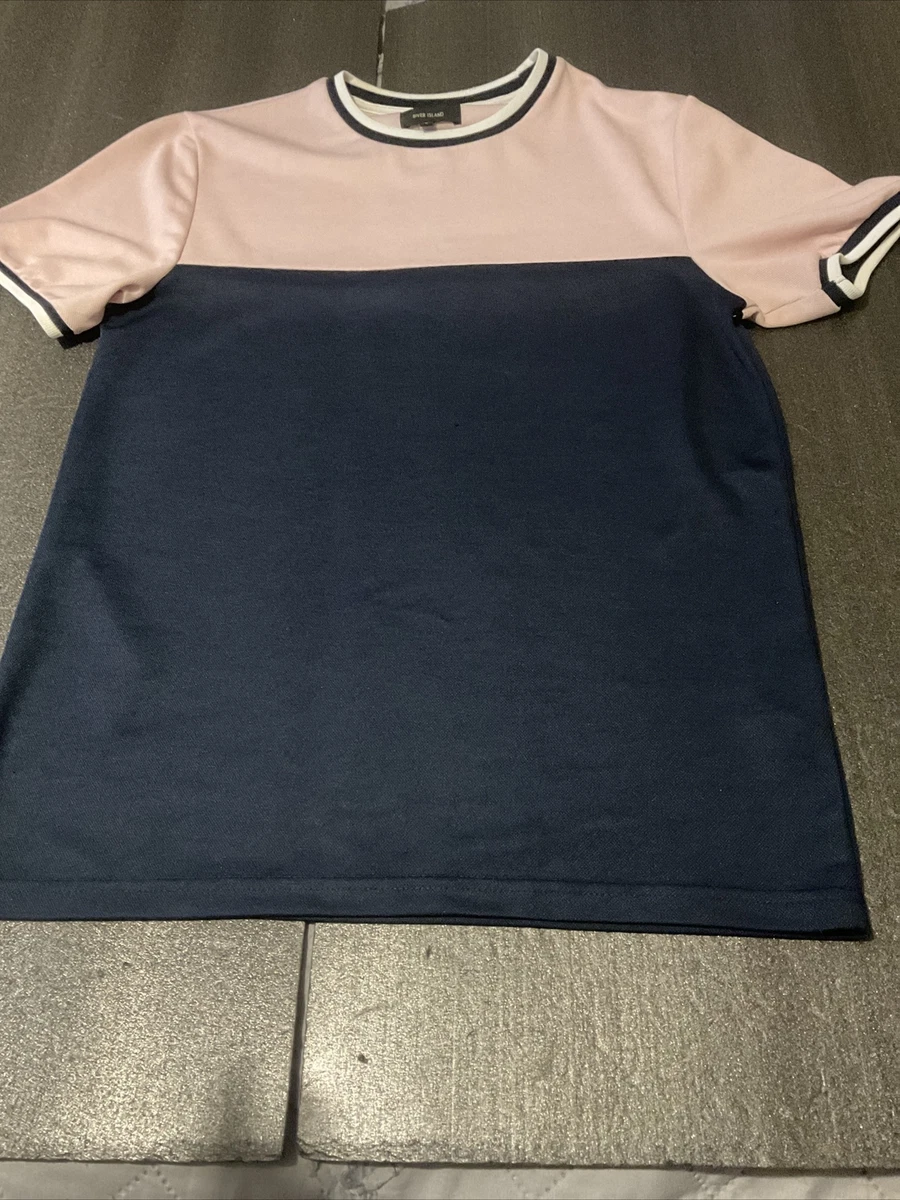 River island navy cheap t shirt