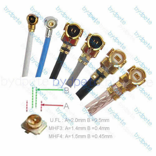IPX1 IPX UFL U.FL female to Null Strip tinned RF113 Pigtail Cable 50ohms 100pcs