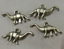 15pcs 24 13mm Antiqued Silver Dinosaur Design Pendant G1650
