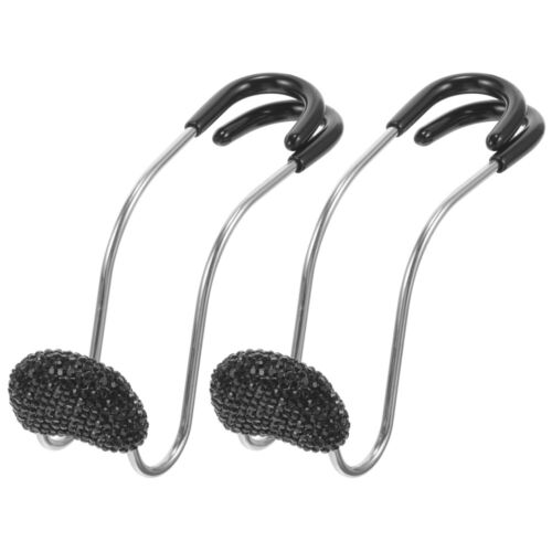 2pcs Purse Hook For Car Auto Purse Hook Rhinestone Vehicle Seat Headrest Hook