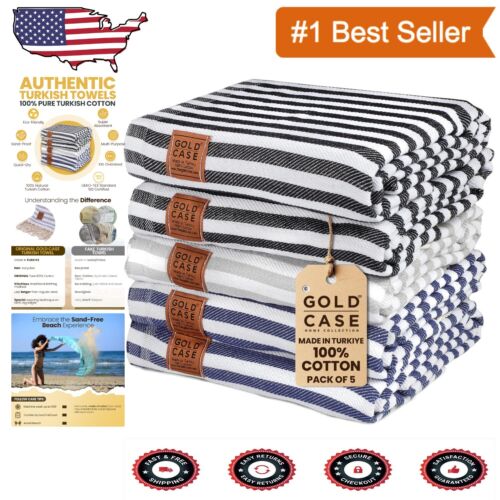 Myra Extra Large Beach Towel Set - 100% Cotton, Oversized 71"x40" for All Ages