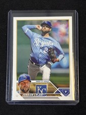 2023 TOPPS BASEBALL CARD UPDATE SERIES JORDAN LYLES #US190 P KC ROYALS FREE SHIP