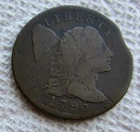 Photo of a 1795-P Large Cent from an eBay listing that sold on Jun 29, 2026