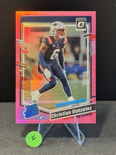 2023 Panini Donruss Optic - Rated Rookie Christian Gonzalez #274 Pink Prizm (RC)